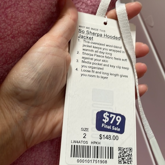 Lululemon so sherpa hooded jacket - Picture 3 of 3